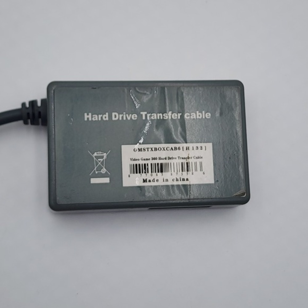 Hard‎ Drive Transfer Cable Gray Video Game Xbox 360 Generic Untested